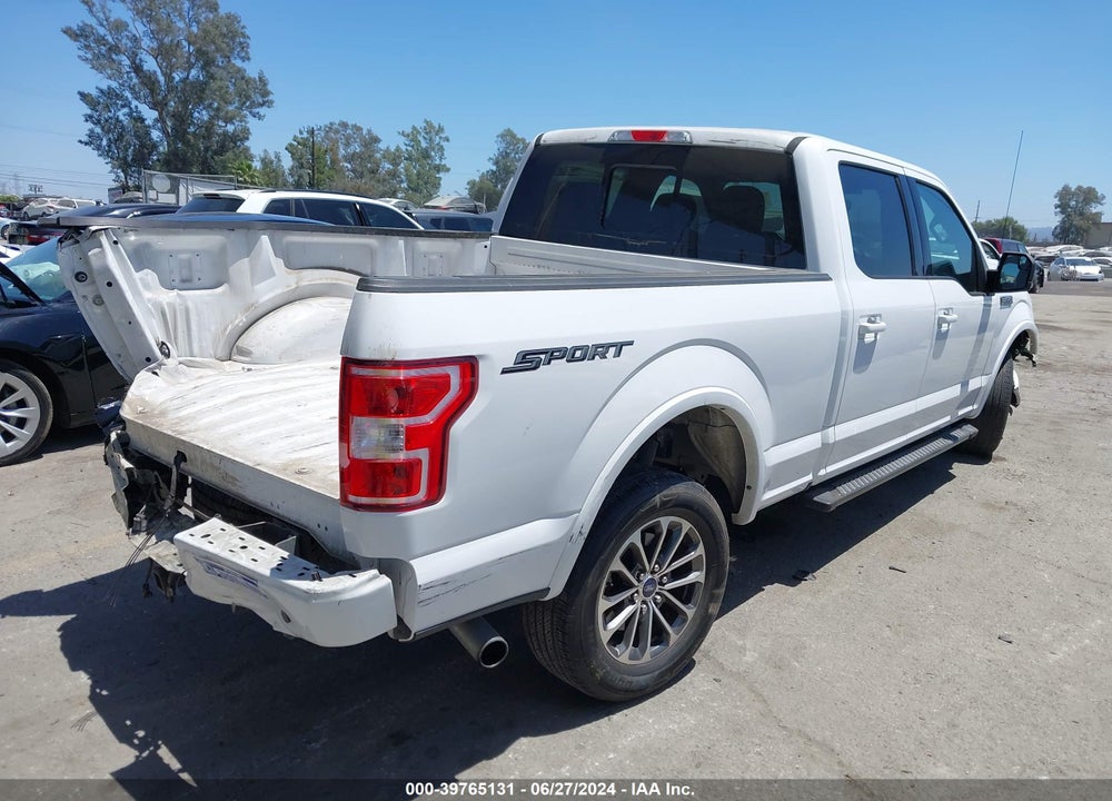 2020 FORD F150 SUPERCREW VIN: 1FTEW1C43LKE63607