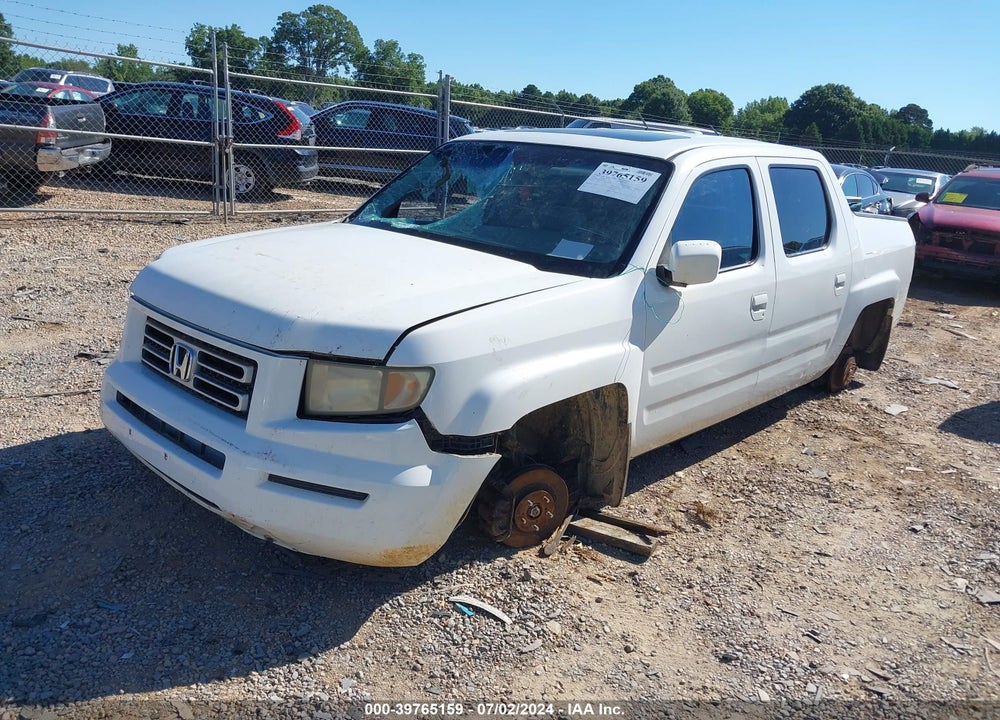 2007 HONDA RIDGELINE RTL VIN: 2HJYK16537H528817