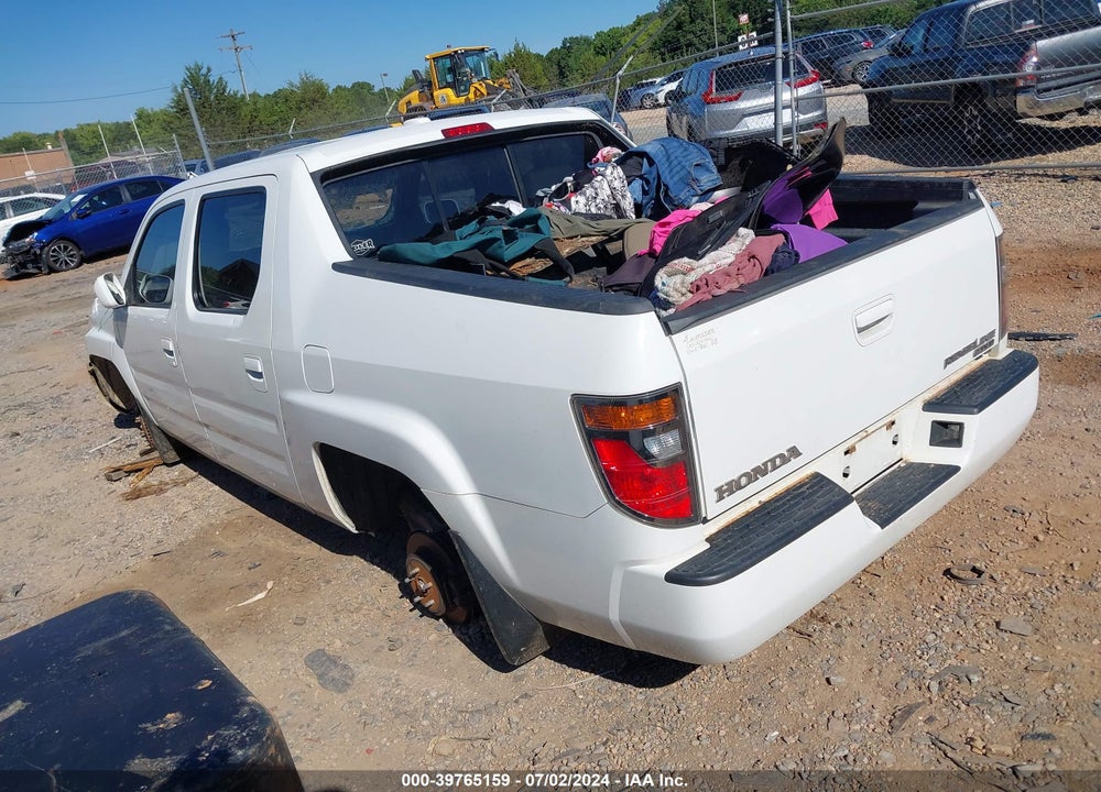 2007 HONDA RIDGELINE RTL VIN: 2HJYK16537H528817