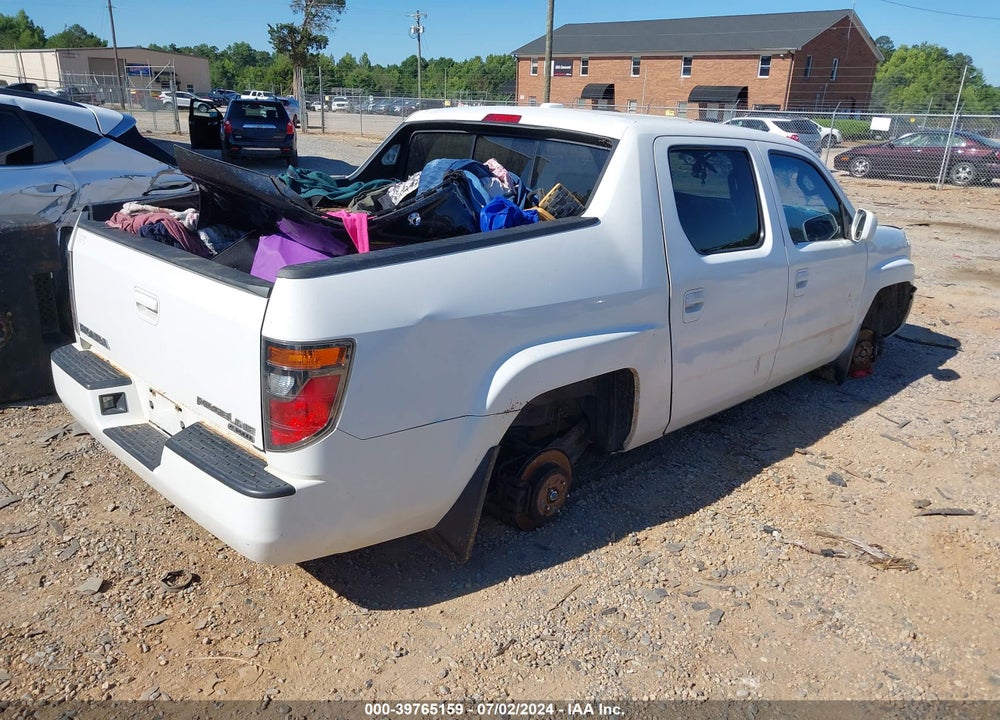 2007 HONDA RIDGELINE RTL VIN: 2HJYK16537H528817