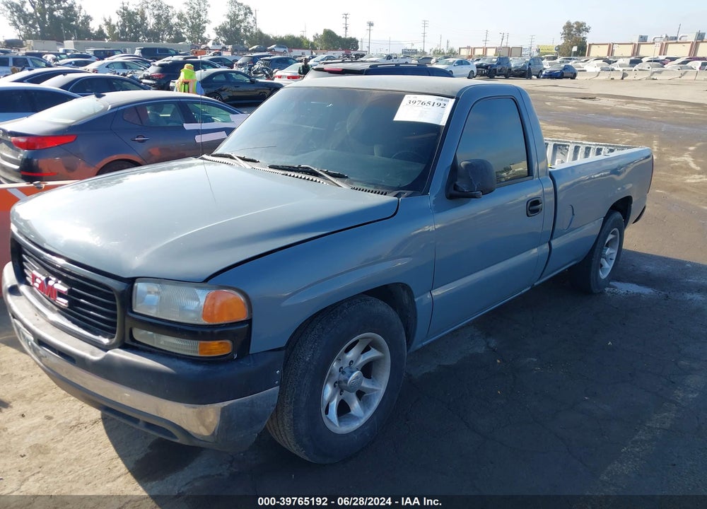 2002 GMC SIERRA 1500 SL VIN: 1GTEC14V72Z159685