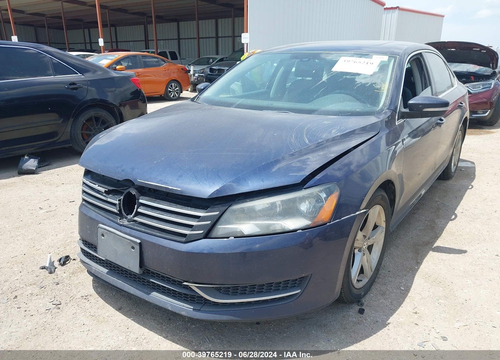 2013 VOLKSWAGEN PASSAT 2.5L SE VIN: 1VWBP7A33DC093975