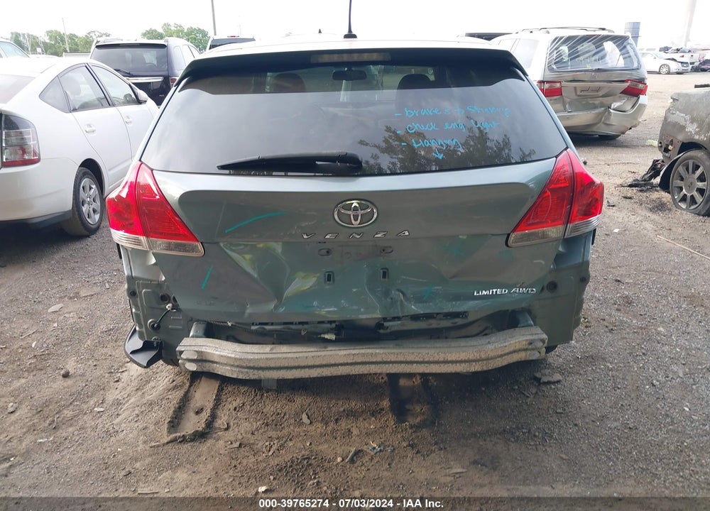 2012 TOYOTA VENZA LIMITED V6 VIN: 4T3BK3BB6CU067771