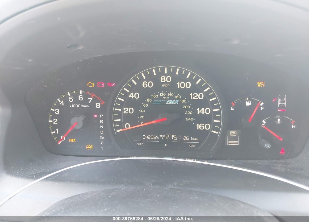 2005 HONDA ACCORD HYBRID IMA VIN: JHMCN36595C011506