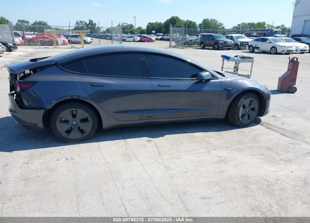 2022 TESLA MODEL 3 LONG RANGE DUAL MOTOR ALL-WHEEL DRIVE VIN: 5YJ3E1EBXNF257349