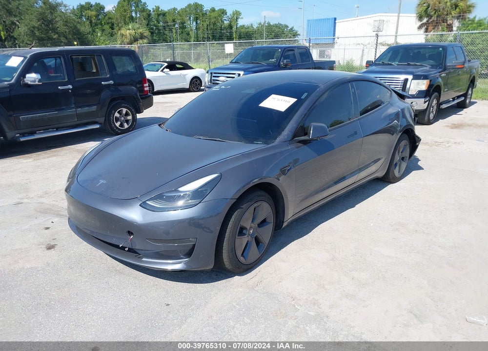 2022 TESLA MODEL 3 LONG RANGE DUAL MOTOR ALL-WHEEL DRIVE VIN: 5YJ3E1EBXNF257349