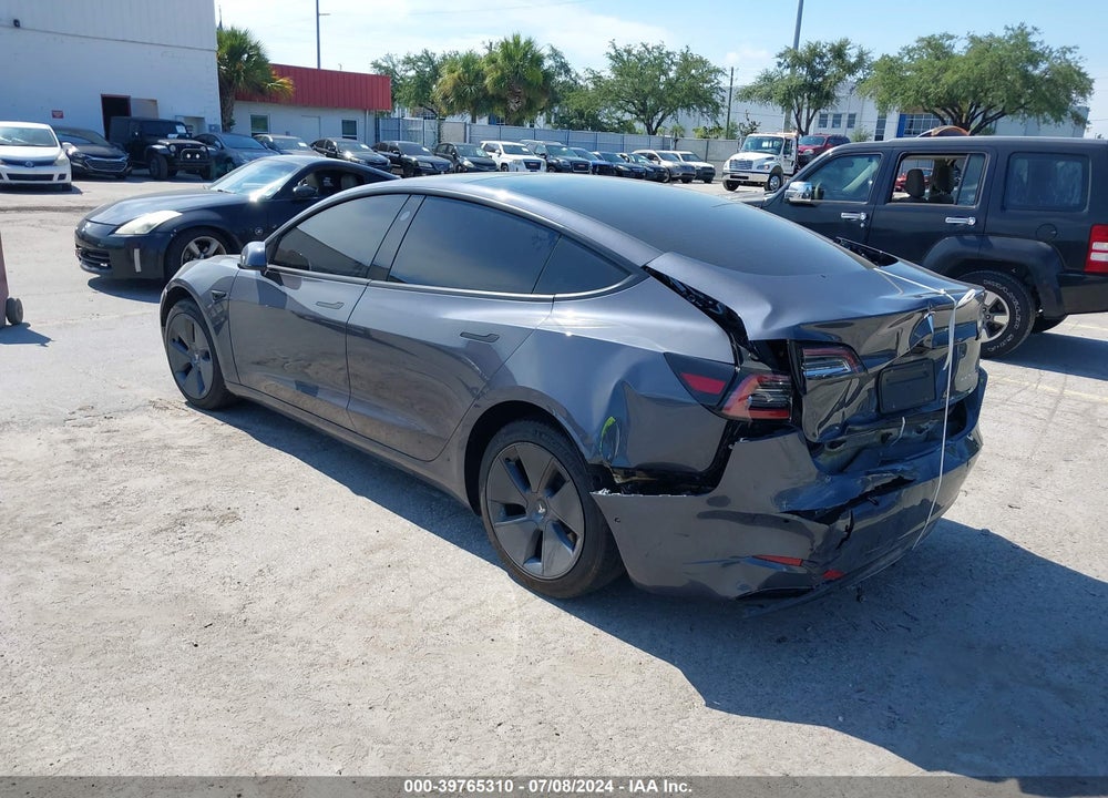 2022 TESLA MODEL 3 LONG RANGE DUAL MOTOR ALL-WHEEL DRIVE VIN: 5YJ3E1EBXNF257349