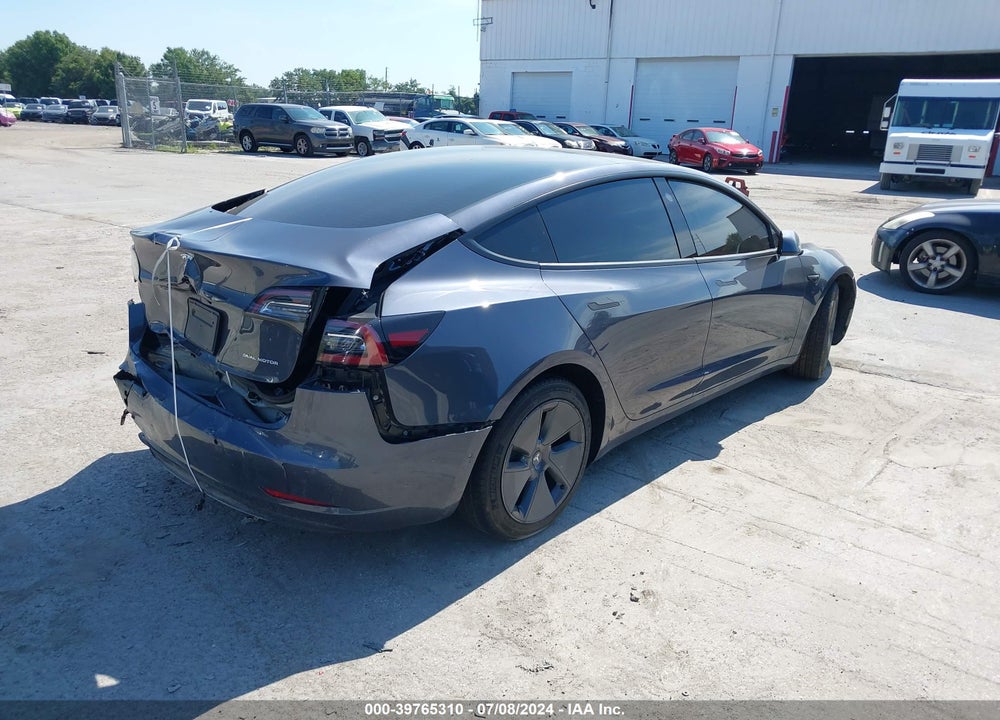 2022 TESLA MODEL 3 LONG RANGE DUAL MOTOR ALL-WHEEL DRIVE VIN: 5YJ3E1EBXNF257349