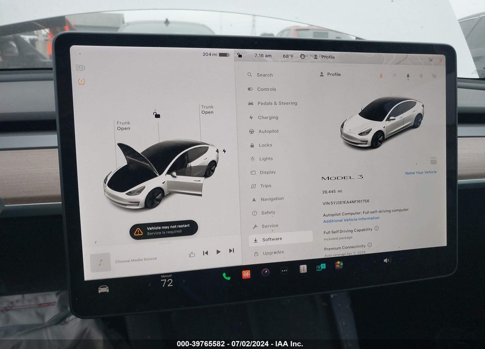 2022 TESLA MODEL 3 REAR-WHEEL DRIVE VIN: 5YJ3E1EA4NF161756