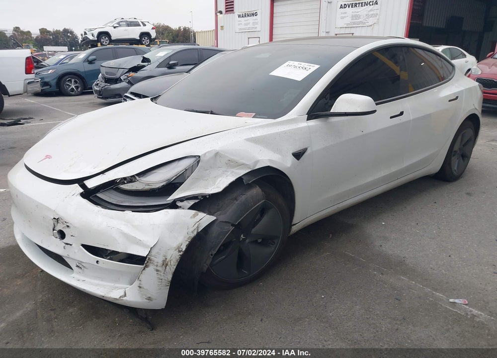 2022 TESLA MODEL 3 REAR-WHEEL DRIVE VIN: 5YJ3E1EA4NF161756