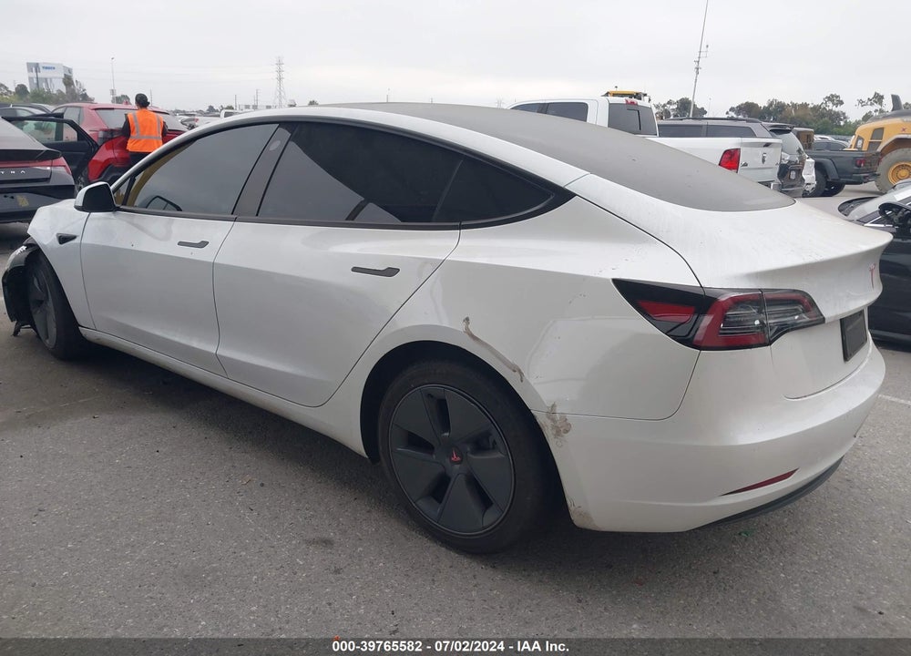 2022 TESLA MODEL 3 REAR-WHEEL DRIVE VIN: 5YJ3E1EA4NF161756