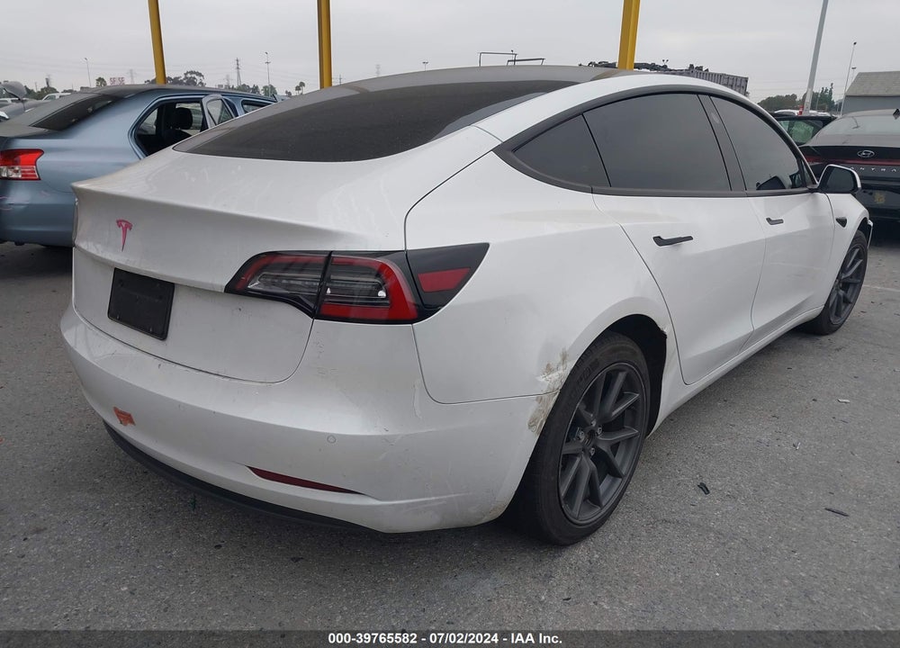 2022 TESLA MODEL 3 REAR-WHEEL DRIVE VIN: 5YJ3E1EA4NF161756