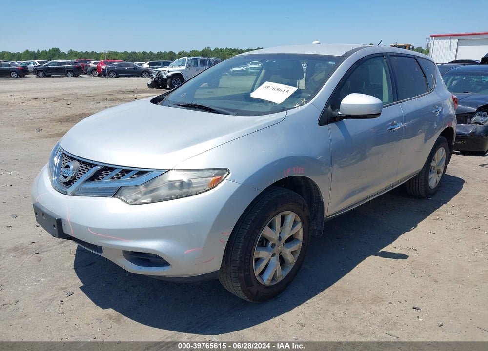 2012 NISSAN MURANO S VIN: JN8AZ1MU8CW108305