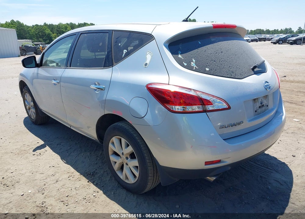 2012 NISSAN MURANO S VIN: JN8AZ1MU8CW108305