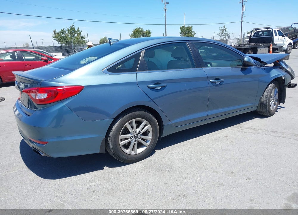 2016 HYUNDAI SONATA SE VIN: 5NPE24AF8GH319847