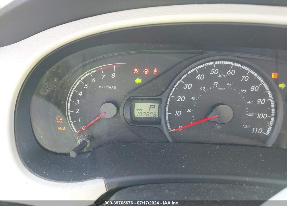 2013 TOYOTA SIENNA LE V6 8 PASSENGER VIN: 5TDKK3DC3DS332896