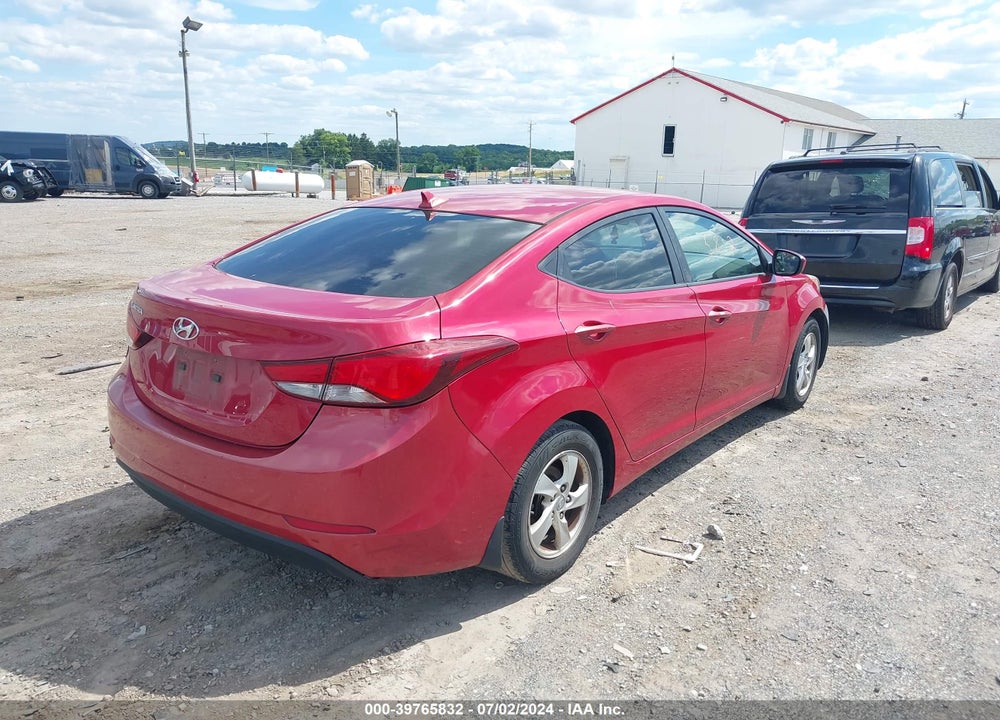 2015 HYUNDAI ELANTRA SE VIN: KMHDH4AE5FU383491