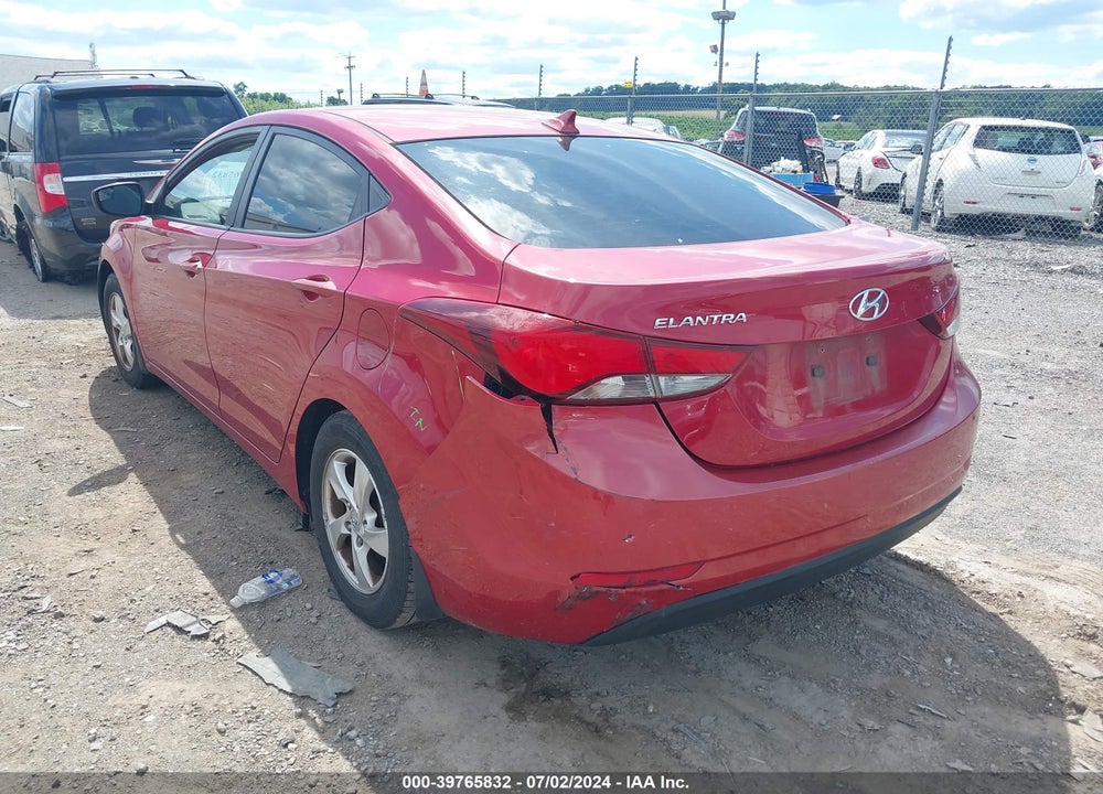 2015 HYUNDAI ELANTRA SE VIN: KMHDH4AE5FU383491