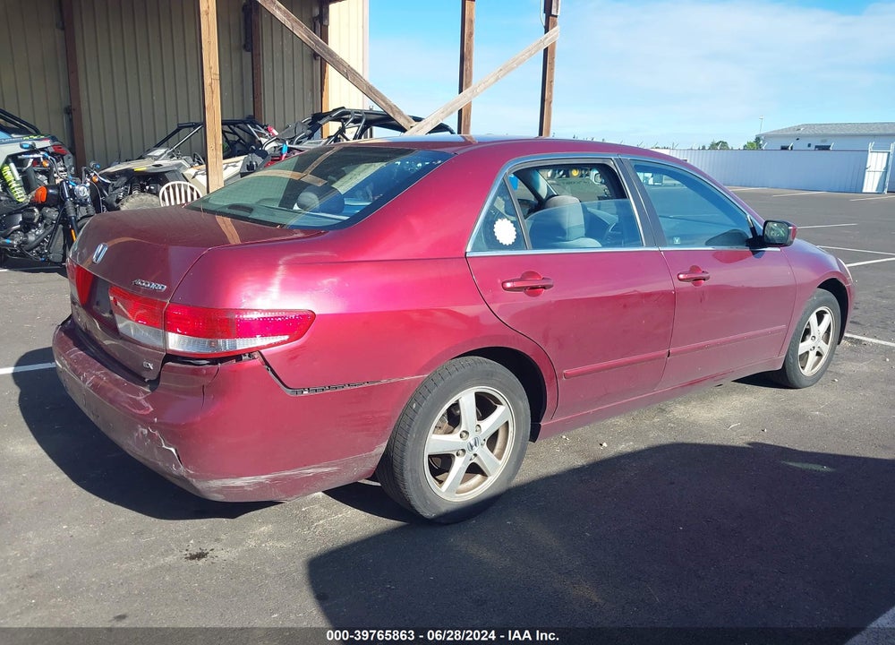2004 HONDA ACCORD 2.4 EX VIN: 1HGCM56674A122978