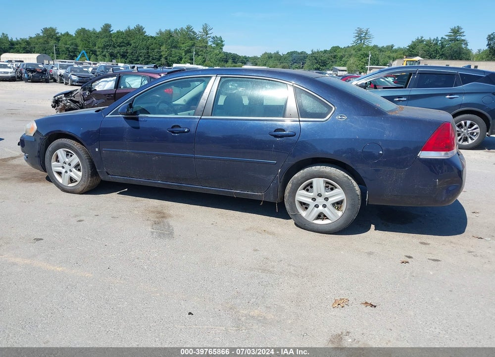 2007 CHEVROLET IMPALA LS VIN: 2G1WB58K379341926