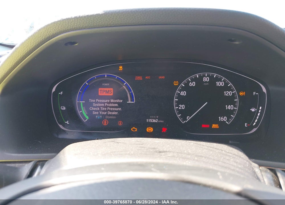 2019 HONDA ACCORD HYBRID TOURING VIN: 1HGCV3F99KA020803
