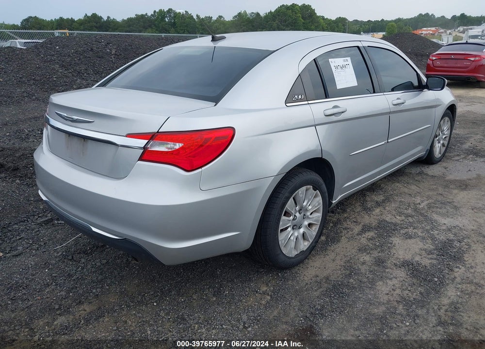 2012 CHRYSLER 200 LX VIN: 1C3CCBAB4CN166503