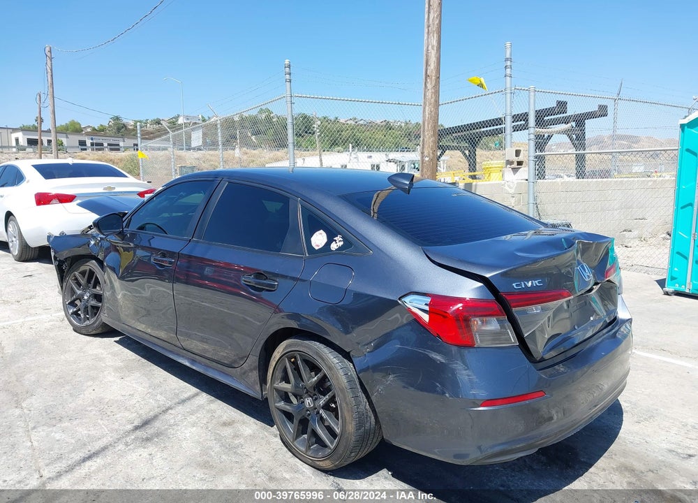 2022 HONDA CIVIC SPORT VIN: 2HGFE2F58NH507551