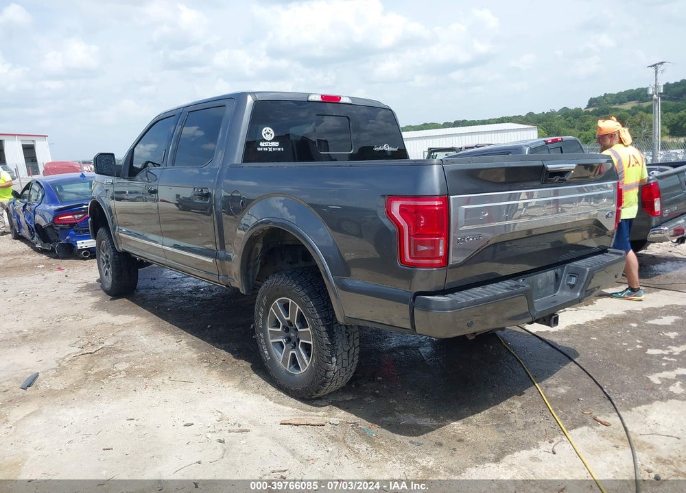 2017 FORD F-150 PLATINUM VIN: 1FTEW1EF3HFA66526