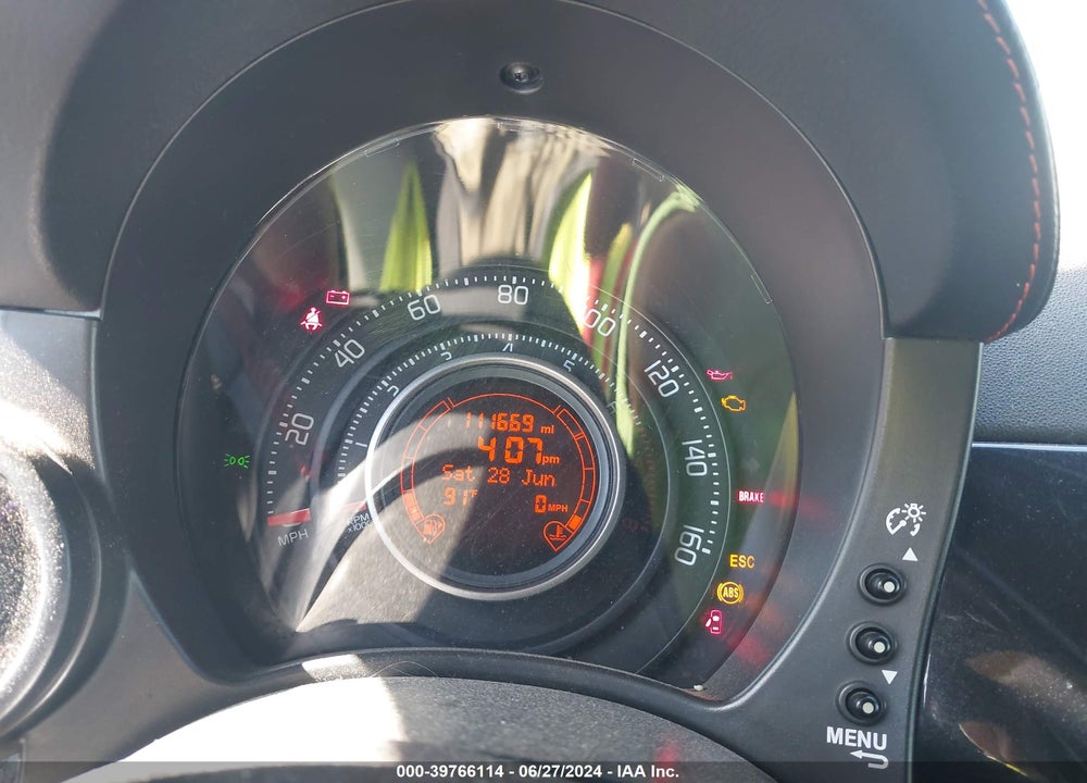 2013 FIAT 500C ABARTH VIN: 3C3CFFJHXDT647554