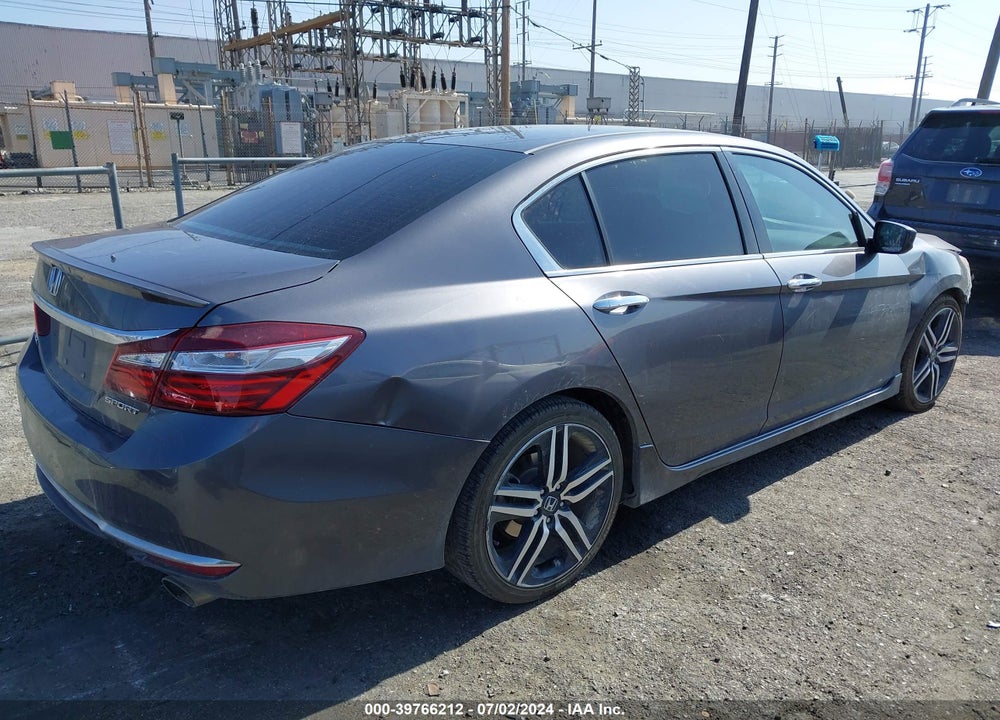 2017 HONDA ACCORD SPORT VIN: 1HGCR2F5XHA264724
