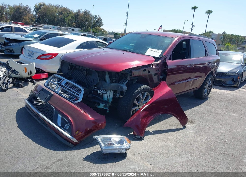 2017 DODGE DURANGO SXT RWD VIN: 1C4RDHAG6HC759462