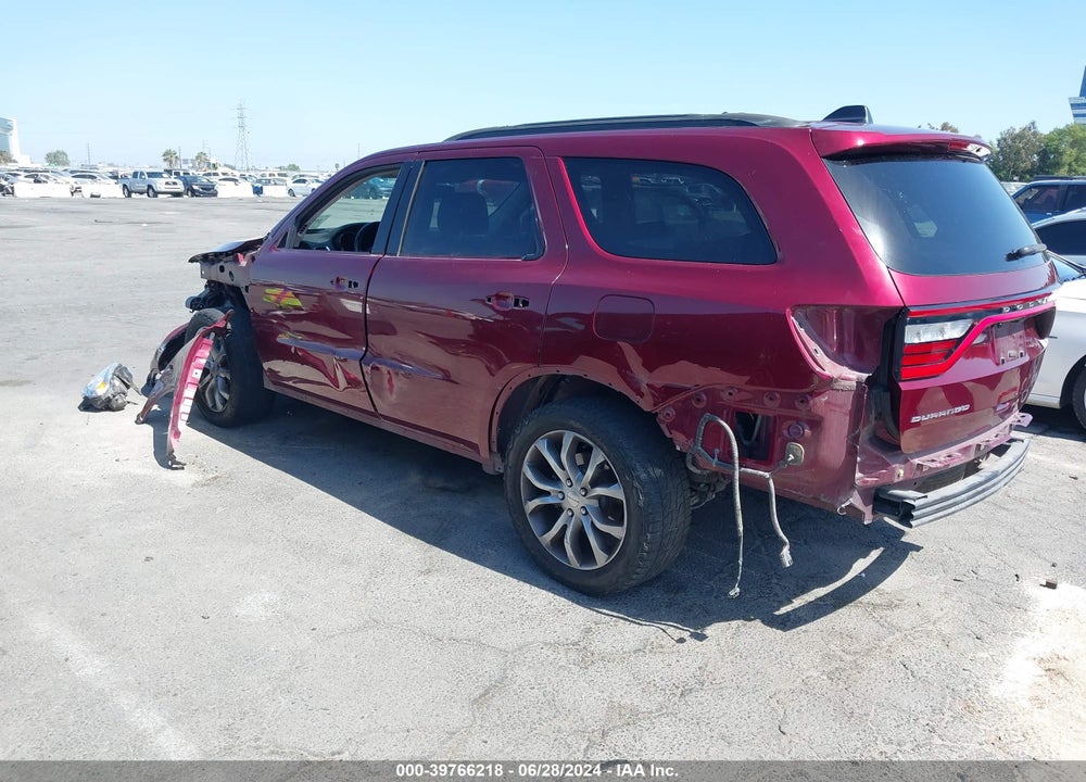 2017 DODGE DURANGO SXT RWD VIN: 1C4RDHAG6HC759462