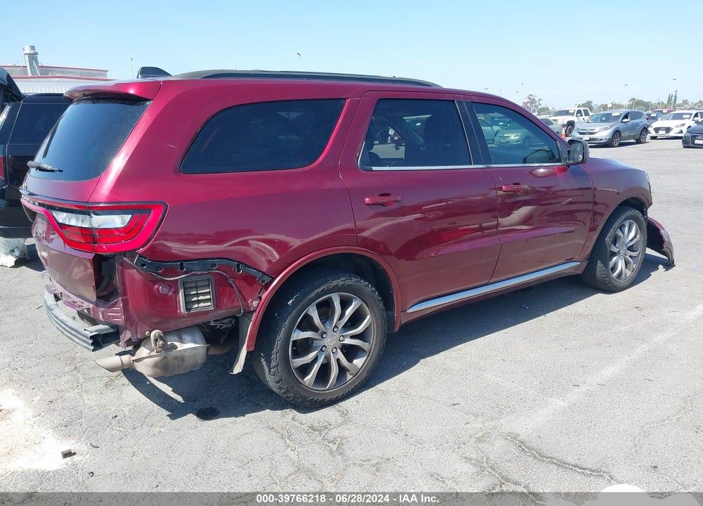 2017 DODGE DURANGO SXT RWD VIN: 1C4RDHAG6HC759462