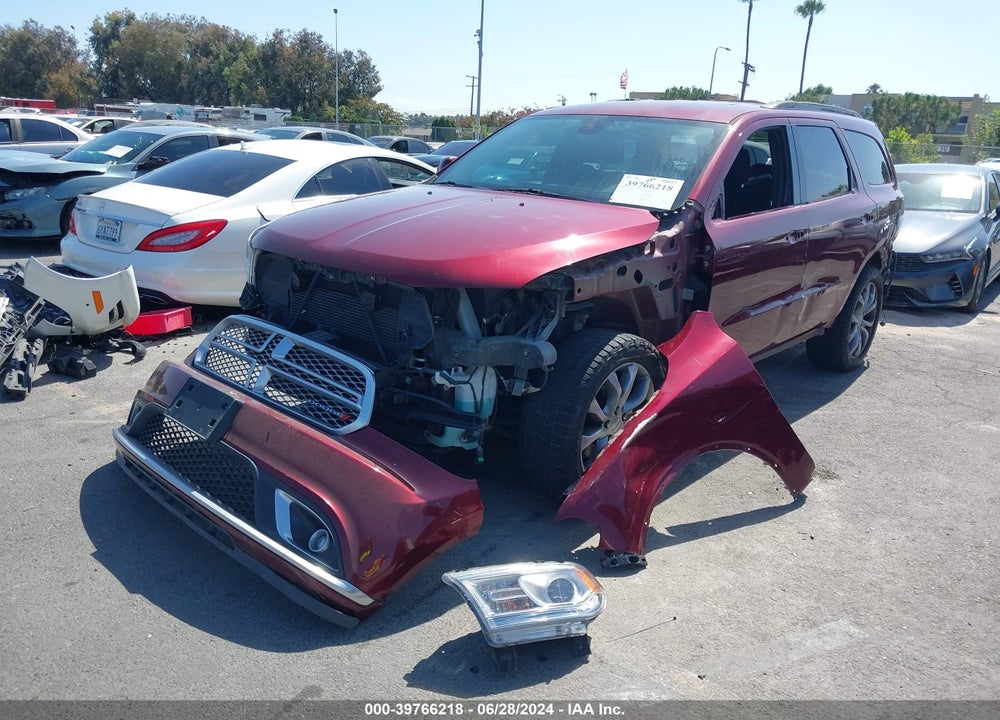 2017 DODGE DURANGO SXT RWD VIN: 1C4RDHAG6HC759462
