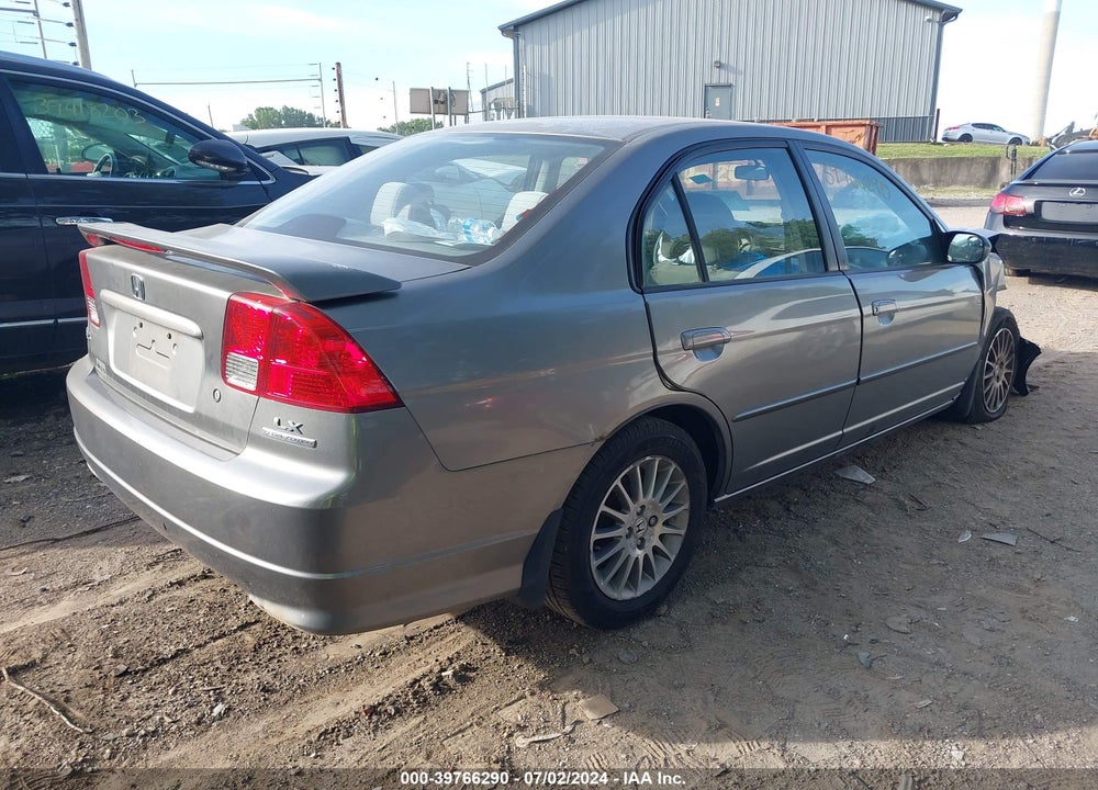 2005 HONDA CIVIC LX VIN: 2HGES16505H613765