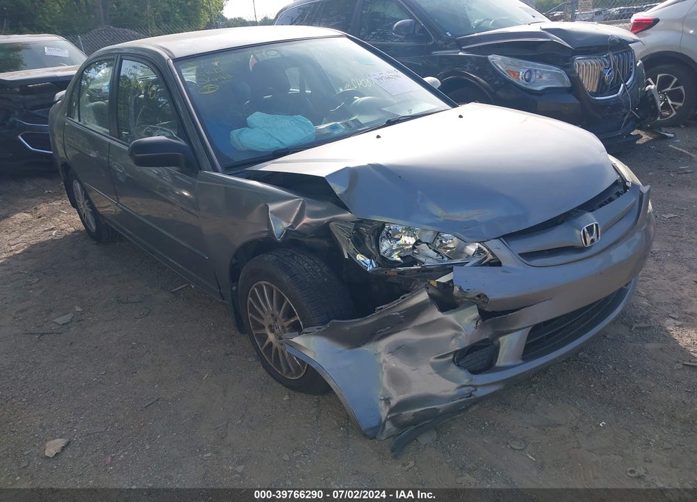 2005 HONDA CIVIC LX VIN: 2HGES16505H613765