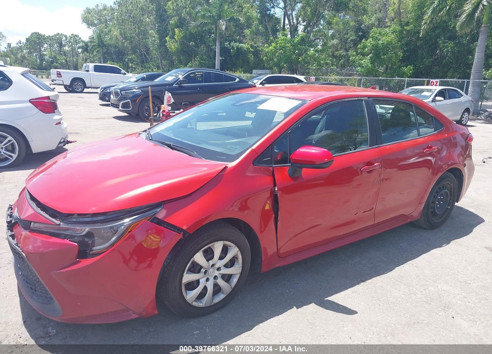 2020 TOYOTA COROLLA LE VIN: 5YFEPRAE3LP034928