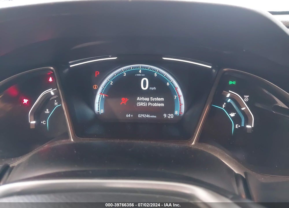 2021 HONDA CIVIC EX VIN: 19XFC1F30ME009383