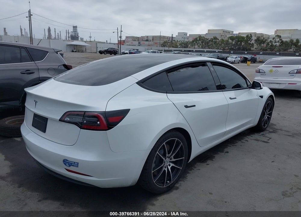 2021 TESLA MODEL 3 STANDARD RANGE PLUS REAR-WHEEL DRIVE VIN: 5YJ3E1EA7MF867358