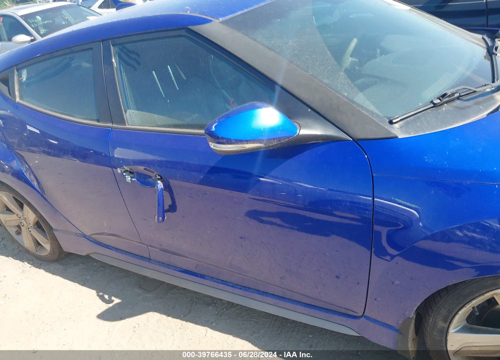 2013 HYUNDAI VELOSTER TURBO W/BLACK VIN: KMHTC6AE5DU175081