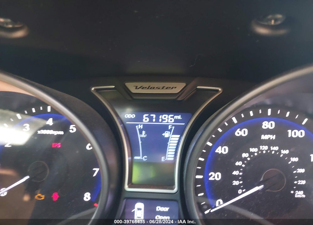 2013 HYUNDAI VELOSTER TURBO W/BLACK VIN: KMHTC6AE5DU175081