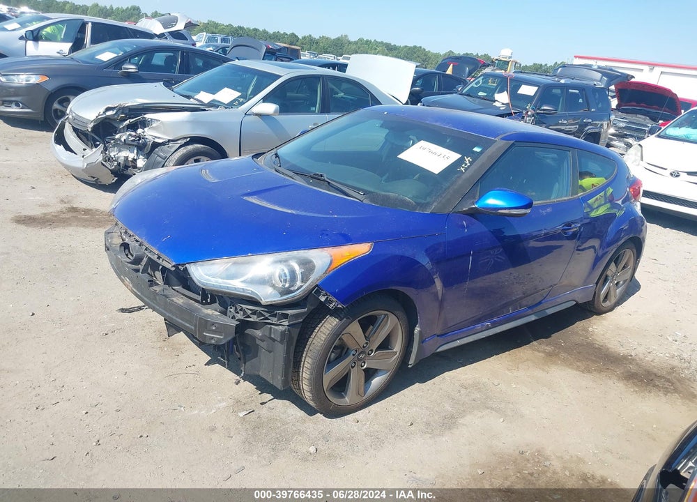 2013 HYUNDAI VELOSTER TURBO W/BLACK VIN: KMHTC6AE5DU175081