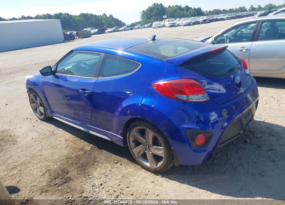 2013 HYUNDAI VELOSTER TURBO W/BLACK VIN: KMHTC6AE5DU175081