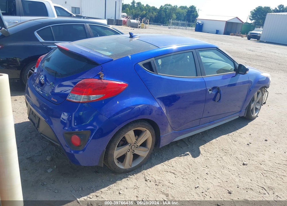2013 HYUNDAI VELOSTER TURBO W/BLACK VIN: KMHTC6AE5DU175081