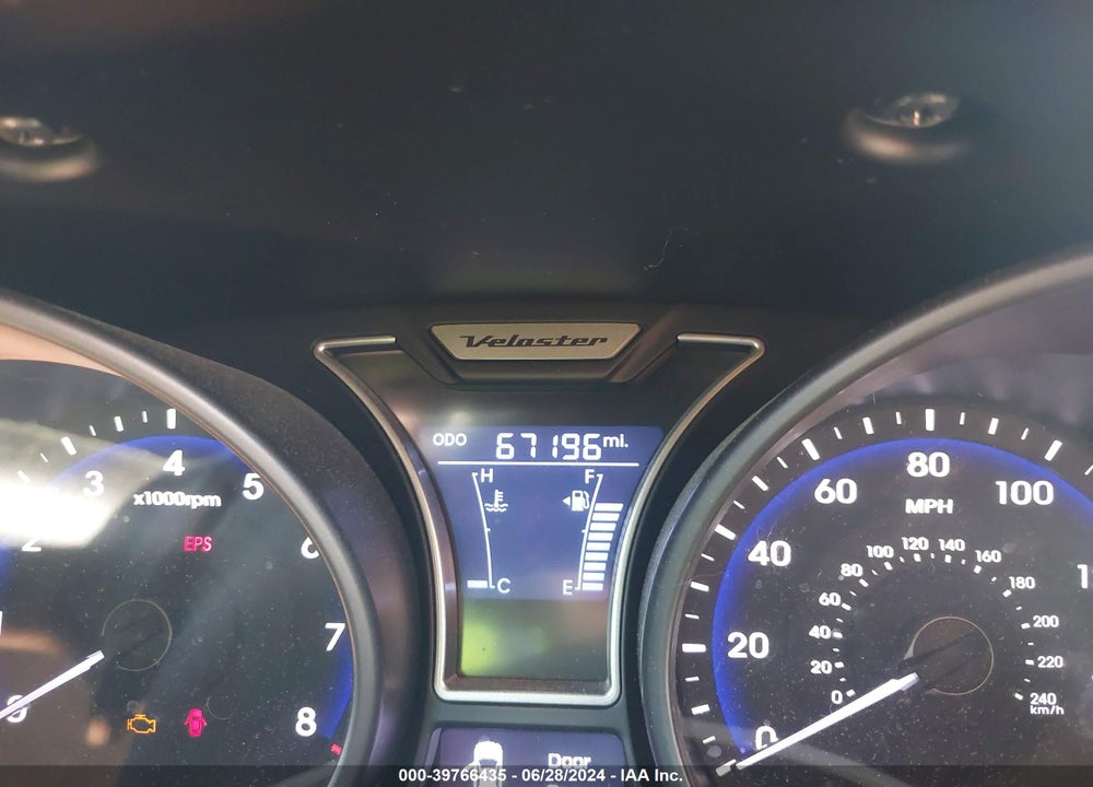 2013 HYUNDAI VELOSTER TURBO W/BLACK VIN: KMHTC6AE5DU175081