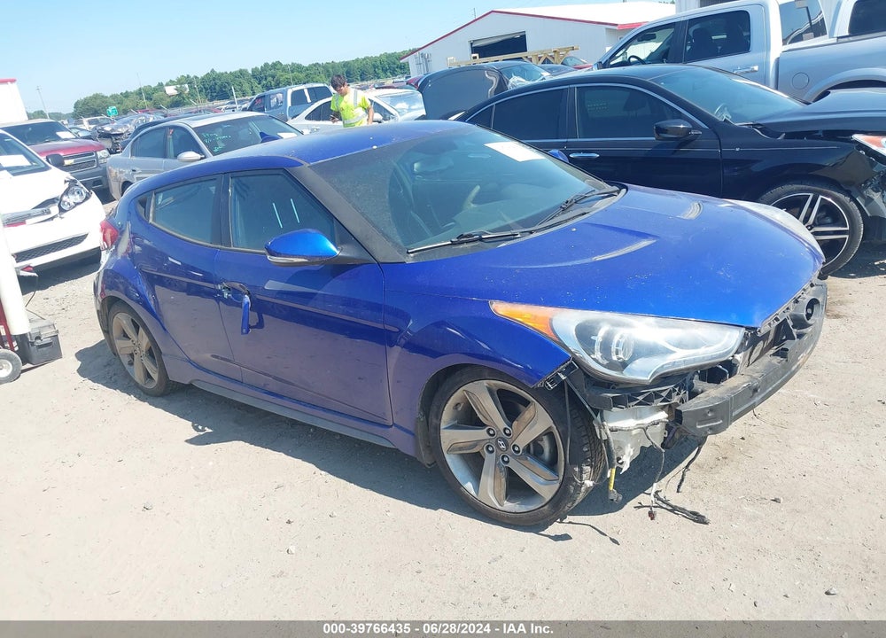 2013 HYUNDAI VELOSTER TURBO W/BLACK VIN: KMHTC6AE5DU175081
