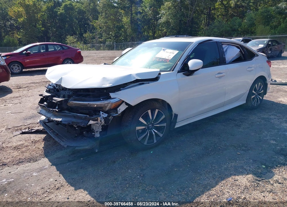 2022 HONDA CIVIC EX VIN: 2HGFE1F75NH326208