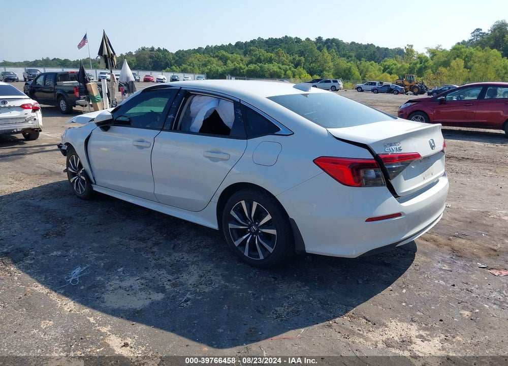 2022 HONDA CIVIC EX VIN: 2HGFE1F75NH326208