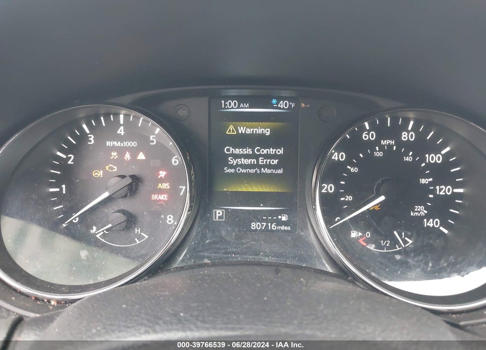2017 NISSAN ROGUE SV VIN: KNMAT2MV0HP607189