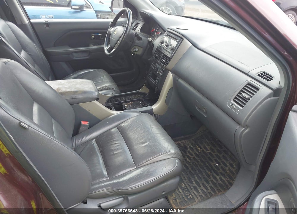 2008 HONDA PILOT EX-L VIN: 5FNYF18568B052592